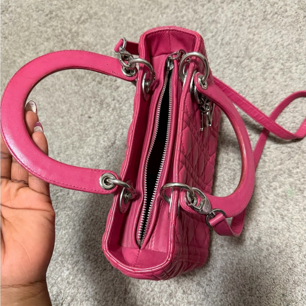 Pink Quilted Handbag - Picture 5 of 9